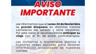 Líneas de autobuses en Sinaloa advierten a usuarios de bloqueos carreteros, ante anuncio de agricultores