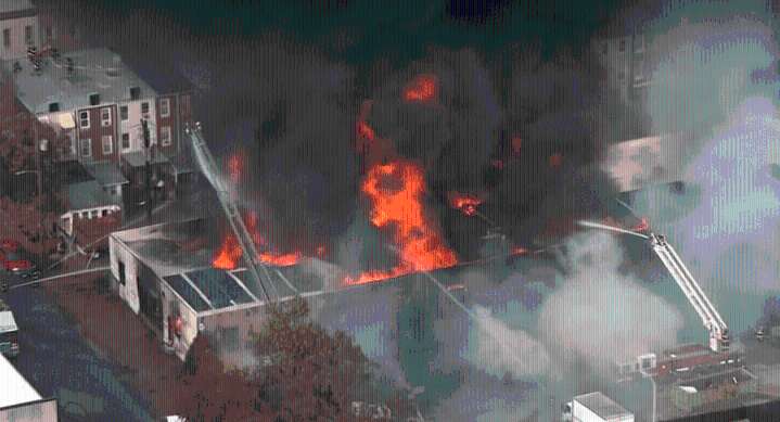 4-alarm fire in North Baltimore has been contained