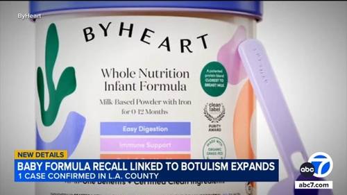 LA County reports case of infant botulism amid outbreak linked to ByHeart baby formula
