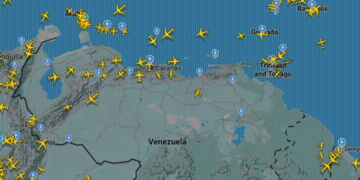 EEUU emite alerta aeronáutica en el espacio aéreo de Venezuela por aumento de actividad militar
