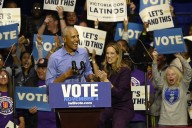 Smooth As Silk: Barack O’CHARMA Cheekily Calls Out Screaming Supporter Before Bringing Up Forever FLOTUS