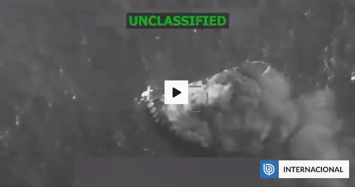 VIDEO | EEUU ejecuta otro ataque contra lancha cerca de Colombia y mata a 2 presuntos narcotraficantes