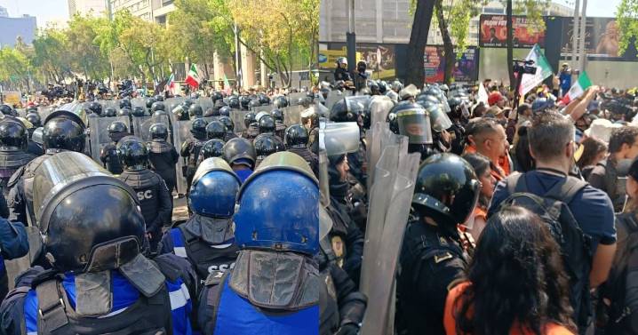Marcha de la Generación Z: policías se enfrentan a jóvenes en Reforma