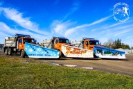 Student-painted snowplows bringing color to Saginaw County roads this winter