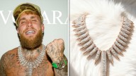 Jake Paul Cops Iced-Out Ammo Chain Ahead Of AJ Fight, 364 Carats of Diamonds!