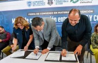 Firman convenio la SSPE y Conalep Chihuahua
