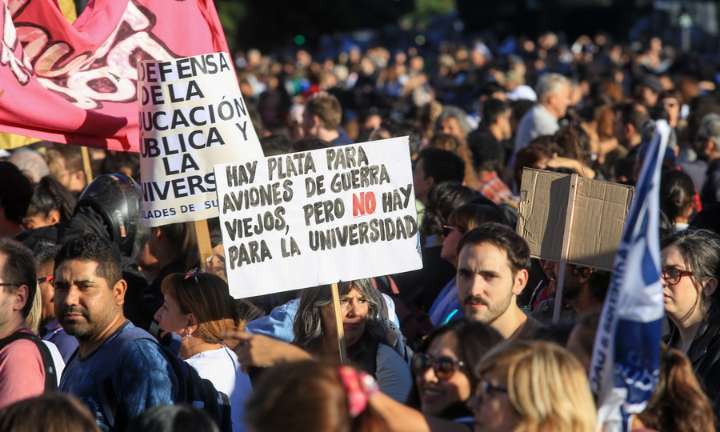 Universidades realizan mañana un paro de tres días en reclamo de la aplicación de la Ley de Financiamiento