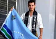 Francisco Santaella llegó a la concentración del Mister Teen Venezuela 2025