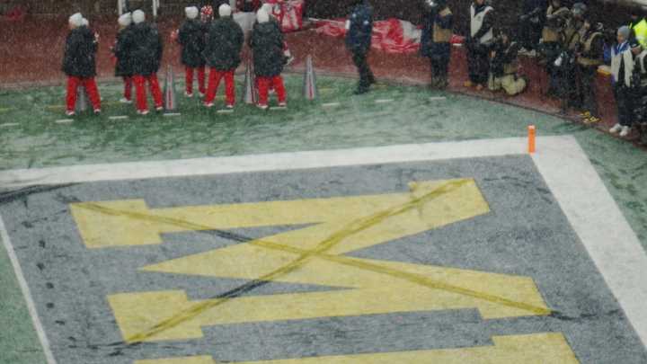 Ohio State mascot Brutus uses snow to poke fun at Michigan