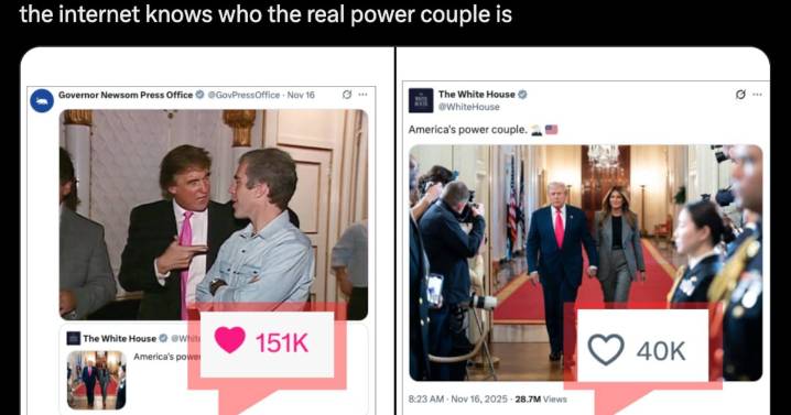 Gavin Newsom Drags Melania as He Reveals ‘Real’ Trump ‘Power Couple’