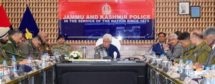 LG Manoj Sinha asks Officers to adopt 360-Degree approach to dismantle Terrorism in J&K
