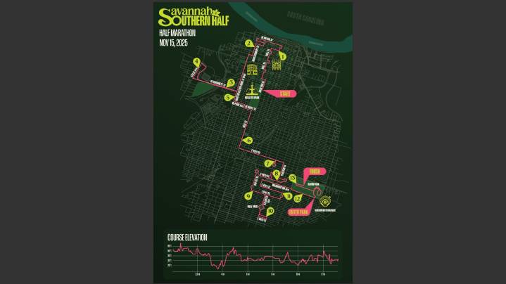 Half marathon route will close downtown Savannah streets Saturday