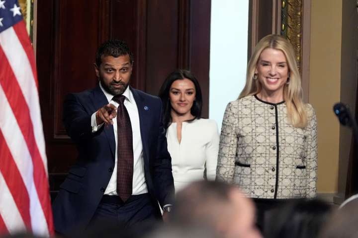 Kash Patel's girlfriend sues commentator over post suggesting Mossad connection