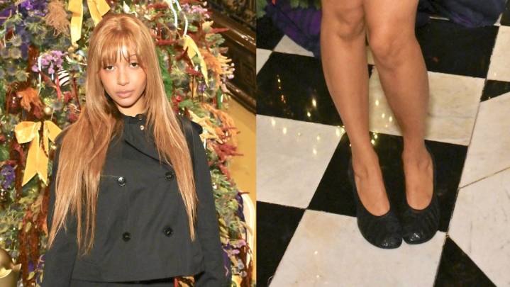 PinkPantheress Slipped Into Quilted Ballet Flats for Burberry Event