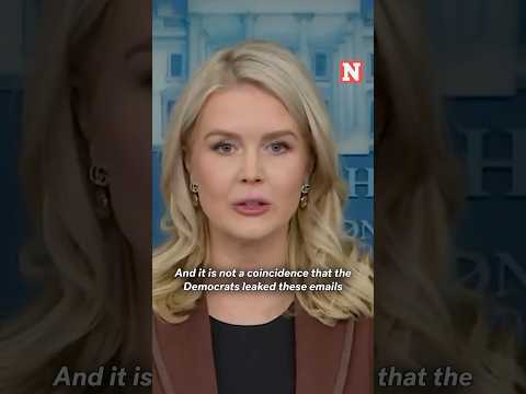 Leavitt Claims Democrats Leaked Epstein Emails As ‘Distraction Campaign’