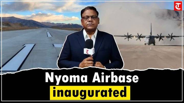 Nyoma fourth paved runways in Ladakh...