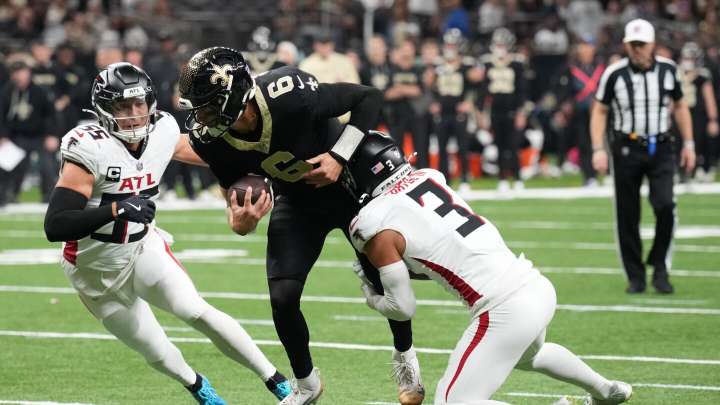 Falcons stifle Saints 24-10 to snap their five