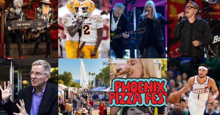 Things to do: ZZ Top, Rick Steves, Phoenix Pizza Festival, ASU Homecoming, Cards, Suns & more!