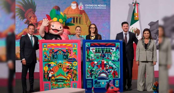 Clara Brugada presenta en CDMX el cartel oficial del Mundial 2026