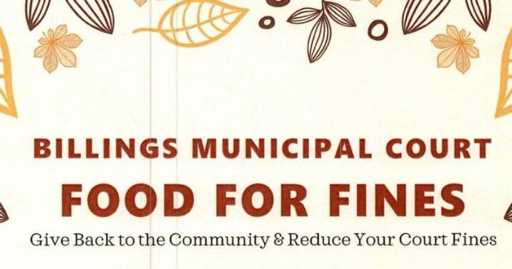 Billings court offers food for fines program to help community