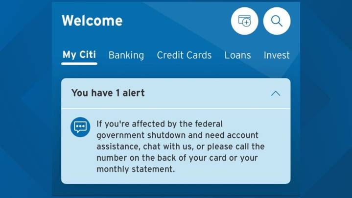 Credit card companies offer assistance to customers impacted by the government shutdown