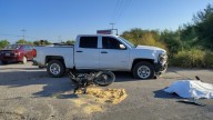 Muere motociclista al ser impactado por una patrulla de la fiscalía general de Tamaulipas