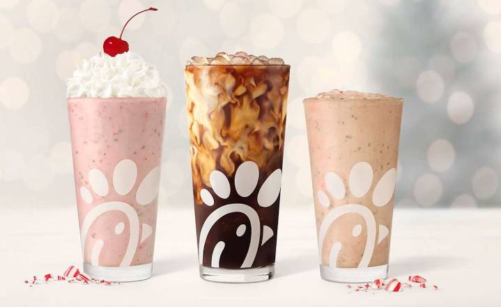 Peppermint Chip Milkshake, Peppermint Chip Frosted Coffee coming soon to Chick