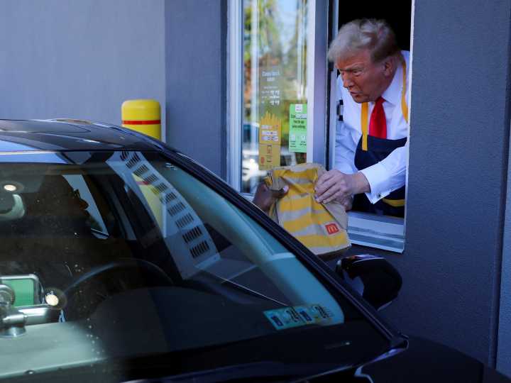 La desopilante broma de Trump: dijo que es el primer ex-cocinero de McDonald's que llega a presidente