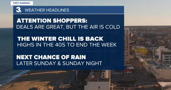 David's First Warning Forecast: The Cold Air is just getting Started