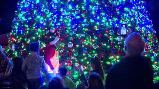 Hundreds gather for Eustis’ 38th annual tree lighting