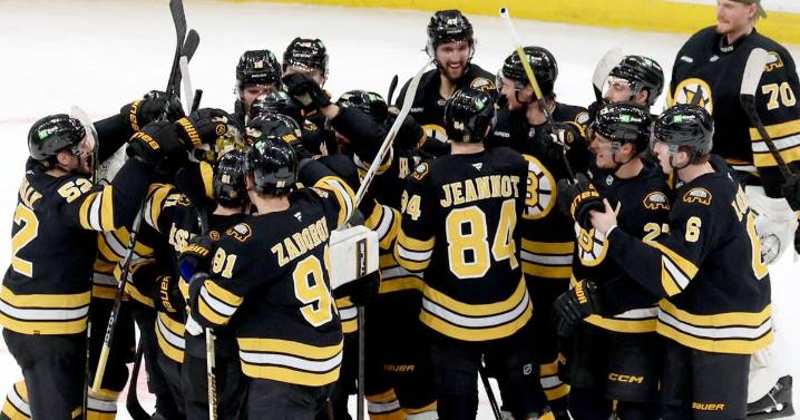 Swayman leads Bruins past Red Wings in shootout