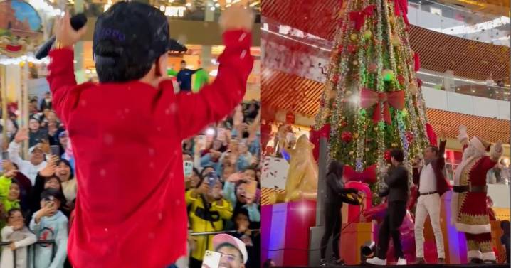 Abelito y Aarón Mercury iluminan la CDMX con encendido de árboles de Navidad en Oceanía e Insurgentes