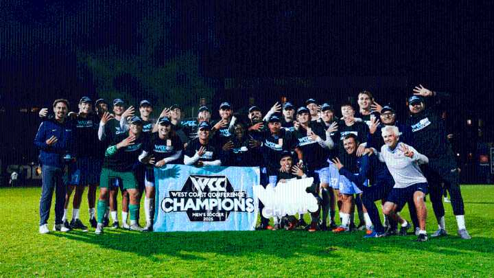 USD wins record 4th straight WCC men's soccer title, then sings about it