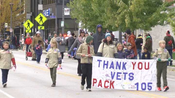 Wisconsin Veterans Day parade draws thousands in Wauwatosa