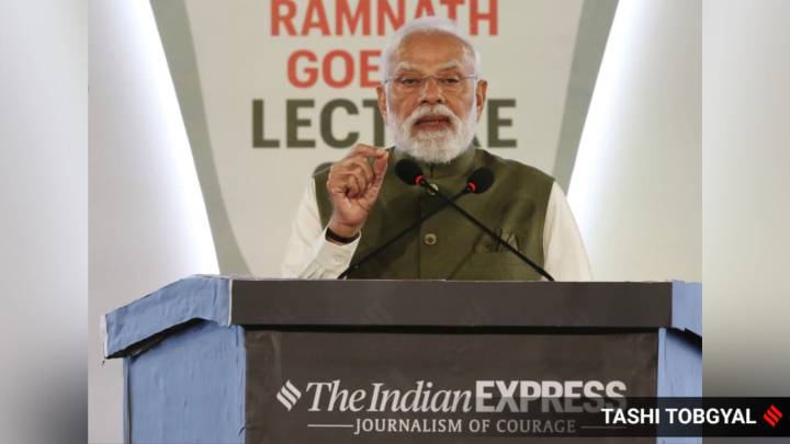 India not just an emerging market but also an emerging model: PM Modi at Ramnath Goenka Lecture