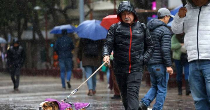 9 regiones en las que perdurará la lluvia y el frío hasta el fin de semana, según el tiempo