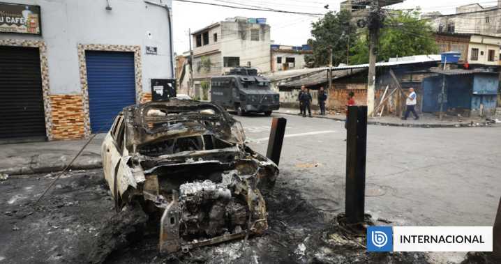 Estiman en más de US$2 millones en armas confiscadas durante megaoperativo en Río de Janeiro