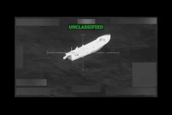 Video.- Ataca EU 2 lanchas en Pacífico y mata a 6