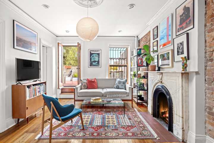 For $1.2M, this Park Slope brownstone co-op gets the top-floor perk of a private roof deck