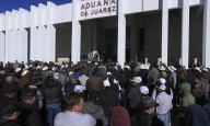 Agricultores bloquean aduanas fronterizas en Ciudad Juárez durante de paro nacional
