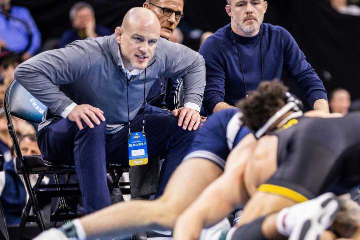 Penn State's wrestling structure is hardly routine; Cael Sanderson offers an update on personnel