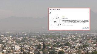 Registra Saltillo aire contaminado; causa frente frío acumulación de SMOG