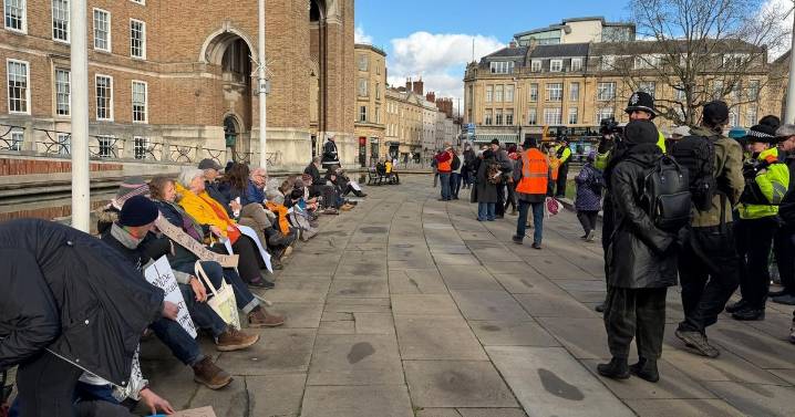 Live: Huge Palestine Action protest in Bristol city centre
