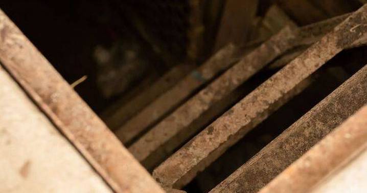 Man finds trapdoor in living room and is 'scared' by what he discovers inside