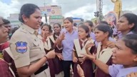 Female constable attacked by Gurukul students in Rangareddy