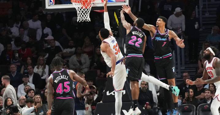 Heat survive frantic rally at the buzzer to edge the Knicks 116