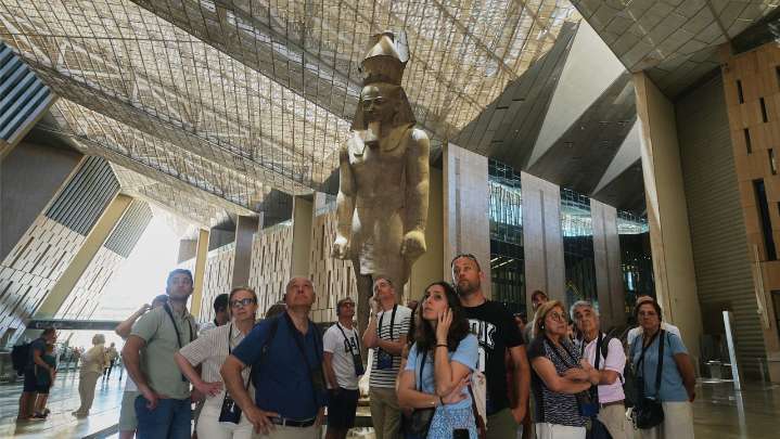 With pharaoh-fanfare, Egypt unveils huge new museum dedicated to its ancient civilization