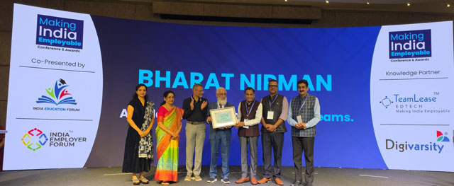 Hon chancellor Dr CA A Raghavendra Rao honoured with the Bharat Nirman Award