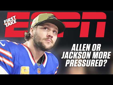 JOSH ALLEN vs. LAMAR JACKSON DEBATE 🍿 Stephen A., Cam Newton & Ryan Clark DISAGREE! 🔥