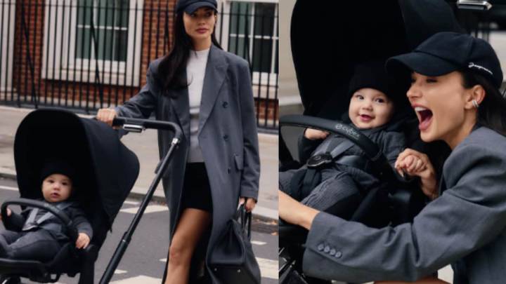 Amy Jackson’s Son Oscar Is Super Excited To Ride On His First Pram Outing, Photos
